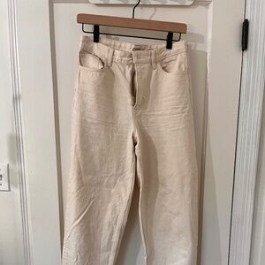 Cos Jeans - High rise - Tapered leg - Ankle length - off white - size 27